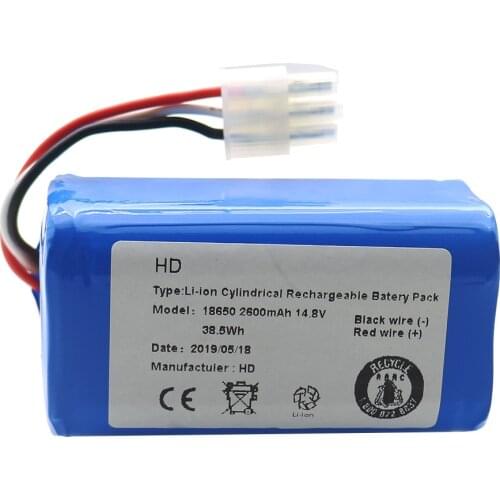 2600mAh 14.8V Li-ion Battery For ICLEBO ARTE YCR-M05 POP YCR-M05-P Smart YCR-M04-1 Smart YCR-M05-10 YCR-M05-30 YCR-M05-50