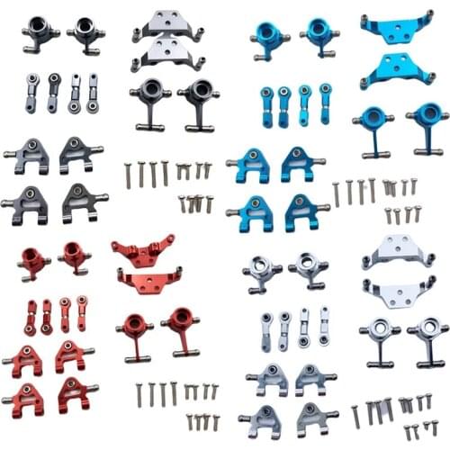 Metal Upgraded Parts Steering Cup Swing Arm Shock Absorber Plate Set for Wltoys P929 P939 K969 K979 K989 K999 1/28 RC Car