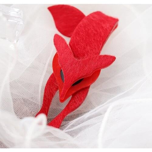 Fashion Fox Pins And Brooches For Women Big Cute Acrylic Animals Brooch Broches Lapel Pin Vintage Scarf Clip Female Jewelry