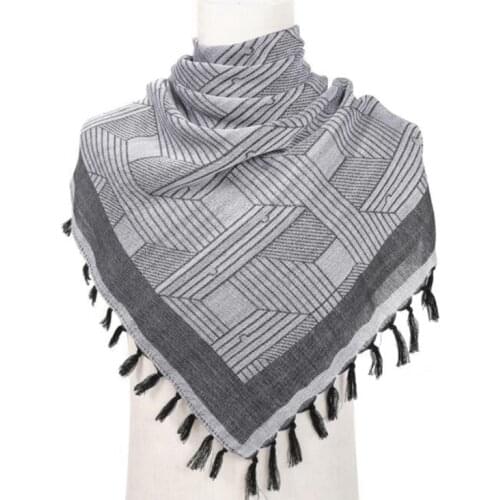 Men Lightweight Square Outdoor Shawl Military Arab Tactical Desert Army Shemagh KeffIyeh Arabic Scarf for Hiking Camping Airsoft