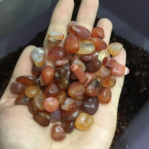 Natural polished agate tumbled stones Red agate stone for decoration