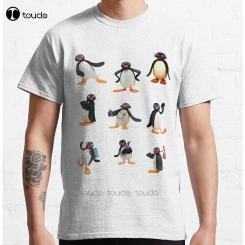 New Pingu Mood Classic T-Shirt Cotton Men Tee Shirt