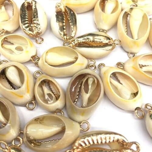 New 20pcs Natural Oval Shell Pendants For jewelry making DIY Accessories Fit Necklaces Size 13x25-12x20mm