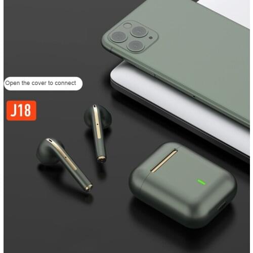New J18 TWS Bluetooth Headphones Stereo True Wireless Headphone Earbuds In Ear Handsfree Earphones Ear Buds For Mobile Phone