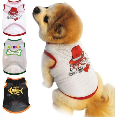 Pet Summer Vest Sleeveless Shirt Dog Cooling Mesh Vest Coat Pets Apparel Dogs Clothing Dogs Shirt For Chihuahua Small Dog Puppy