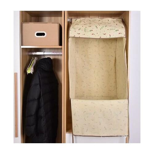 Large Hanging Closet Organizer Dustproof Garment Bag For Suit Overcoat Jacket Hanging Storage Bag Wardrobe Clothes Organizer