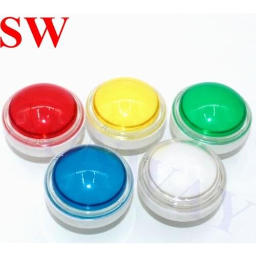 10 pcs transparent 60mm button Dome push button/Round push button for one touch game/western cow boy slot game machine
