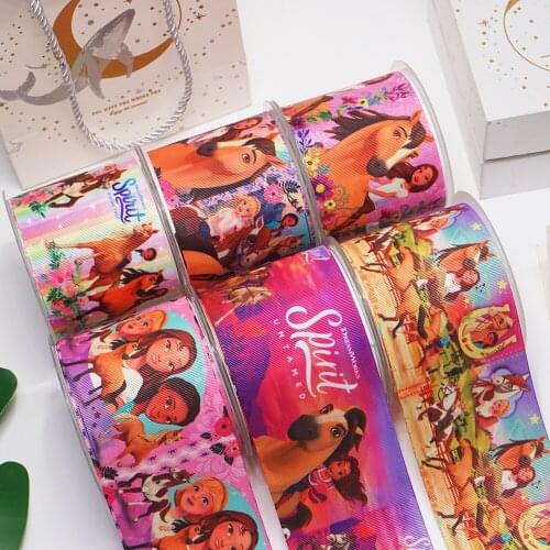 DIY Handmade Materials Printed Grosgrain Ribbon 5 Yard Per Size 54846