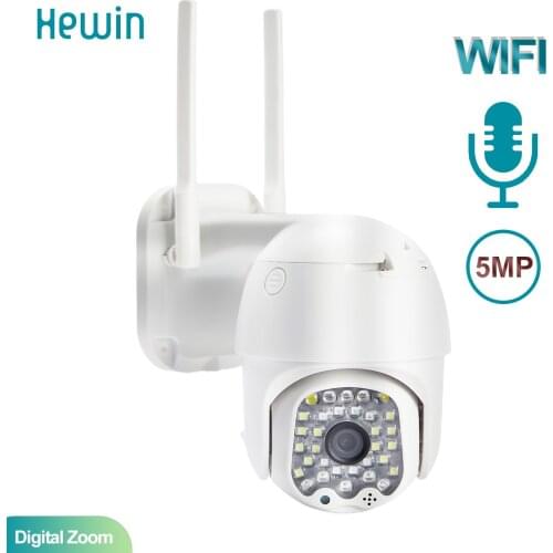 PTZ Speed Dome WIFI IP Camera 1080P 5MP Outdoor 5X Zoom Wireless Camera 32pcs Led IR 30m Two Way Audio CCTV Surveillance