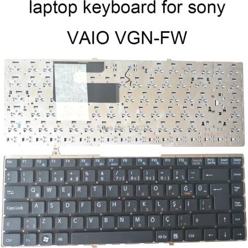 Replacement keyboards for Sony VAIO VGN FW VGNFW SP Spanish ES TR Turkey without frame keyboard accessories new Low price sale