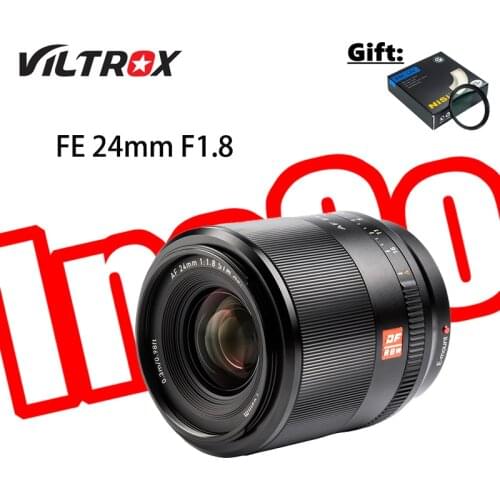 Viltrox 24mm F1.8 STM AF Auto Focus Full Frame Lens for Sony E-Mount Mirrorless Cameras A6600 A6500 A6400 A7RIV Mirrorless