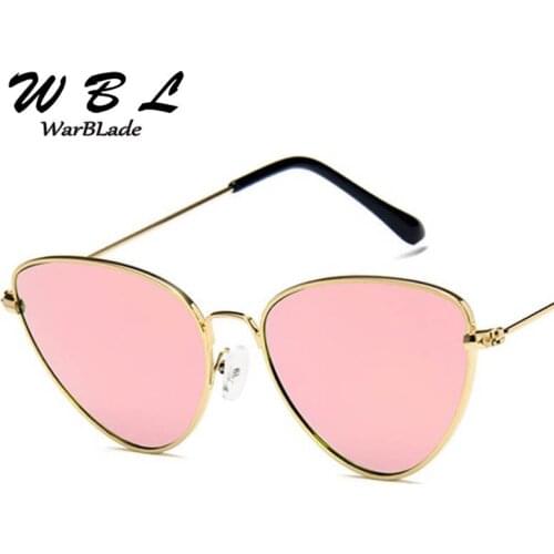 WarBLade Cat Eye Women Sunglasses Tinted Color Lens Vintage Shaped Sun Glasses Women Eyewear Female Sunglasses 2019