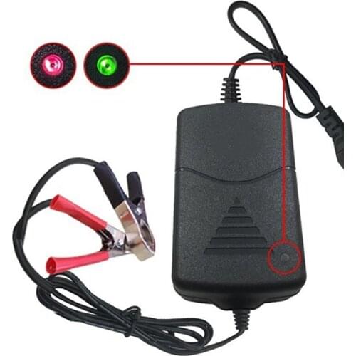 12V/1A Car Truck Battery Charger Maintainer Accessories Universal Boat Motorcycle Alligators Clip Batteries Charger EU Plug