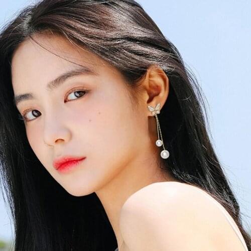 Fashion Super Earrings Women Fairy Butterfly Earrings Female Ins Sweet Temperament Wild Earring All-match Earrings Gift