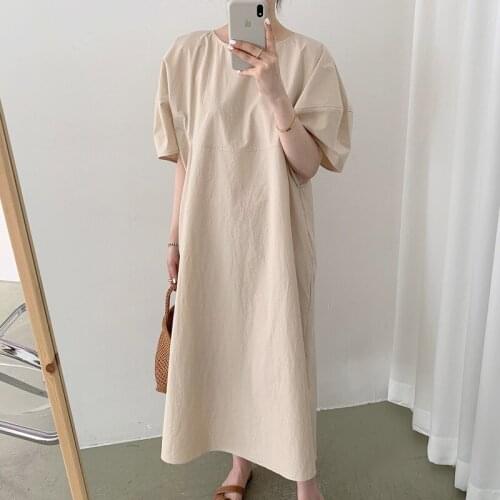 New Summer WomenS Dress 2021 Solid Dress Long Evening Female Vintage Maxi Party Beach Women Dresses Casual Light Prom