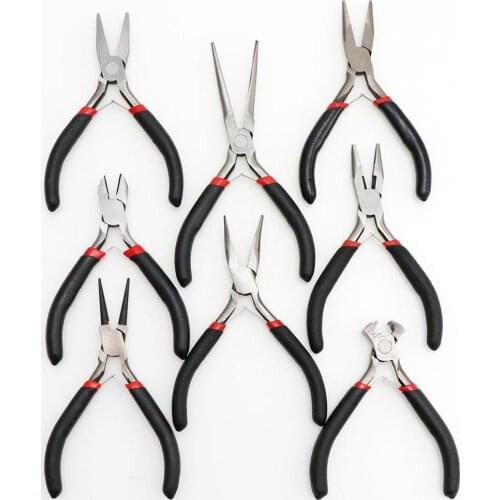 Black 1pc Jewellery Making Round Nose End Cutting Jewelry Pliers Tools DIY Equipment Pliers Fit Handcraft Beadwork Repair