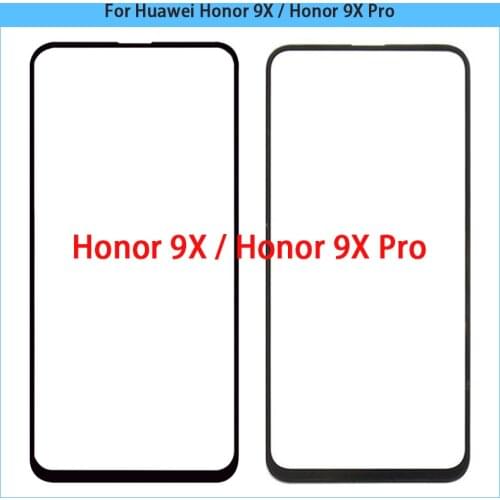 10PCS Touchscreen For Huawei Honor 9X Touch Screen Front Glass Screen Honor 9X Pro LCD Display Front Outer Glass Lens Replace