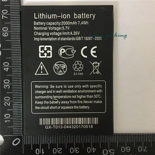 100% New Original Lithium-ion W200 Battery For THL W200 W200S W200C 2000mAh High Quality Cell Phone Replacement recharge