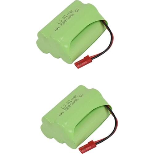 2PCS//lot 6v 2800mah AA NI-MH T Battery Electric toys car ship robot NIMH Battery new model high capacity 6V NIMH Battery