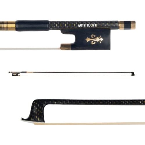 Ammoon Violin Bow Cabon Fiber 4/4 Bow High Quality Bow Hair Ebnoy End Light Weight Proper Balance Orchestral Strings Accessories