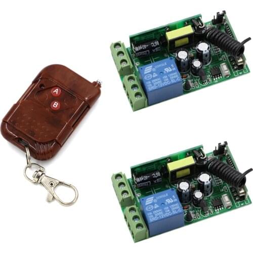 AC85V-250V Wireless Relay Remote Control Switch RF Receiver Transmitter 315/433Mhz LED Light Lamp Remote ON OFF Push Button