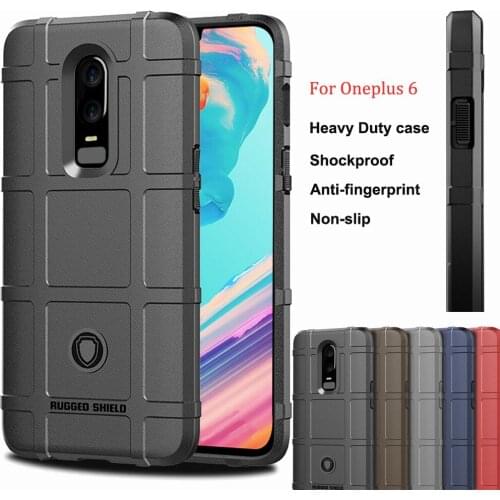 For Oneplus 6 Case Slim Matte Hybrid Armor Case Shockproof Protective Anti Fingerprint Rubber TPU Hard Skin Cover For Oneplus 6