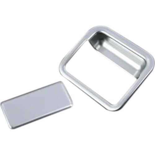 For Nissan Navara NP300 2015-2020 Car Copilot Glove Box Handle Bowl Cover Trim Frame Sticker Decor Accessories, Silver