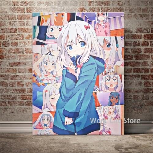 Eromanga Sensei Sagiri Izumi Anime Collage Home Decor Canvas Posters and Prints Decoration Wall Art Picture Living Room Painting