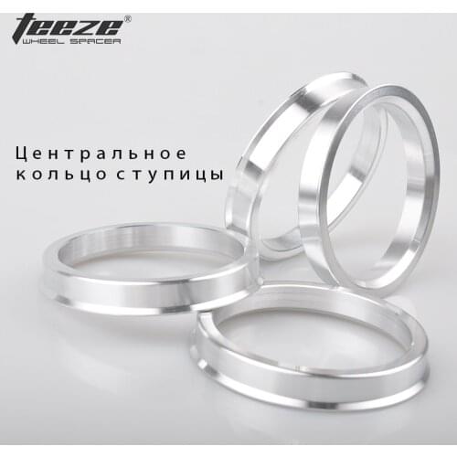 4pcs/set Aluminum Alloy wheel center hub rings 67.1 to 58.1 car-style auto accessories spigot centric hub rings