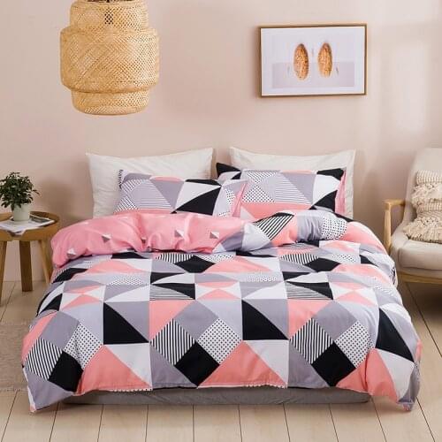 Duvet Cover Set Single/Queen/King Size sabanas cama matrimonio Geometry Style Bedding Set For Double Bed Comforter Cover