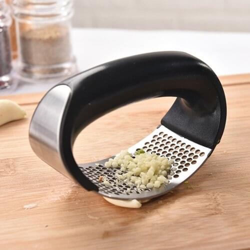 Kitchen Garlic Press Rocker Garlic Crusher Tool Garlic Press Rocker Roller hand held press Curve Fruit Vegetable Tools