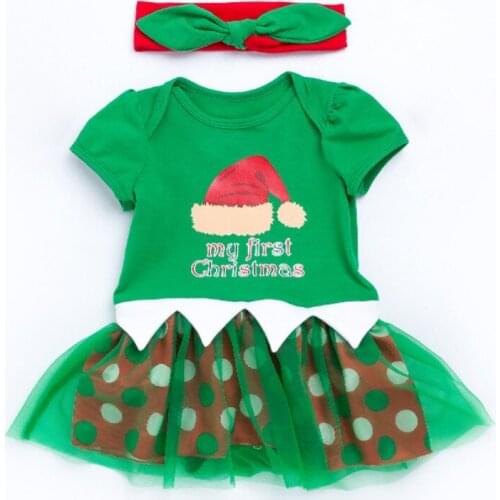 My First Christmas Baby Tutu Set Roupas Infantis Bebes Xmas Outfits New Born Dresses Party Clothing Sets Girl Kids Clothes Gifts