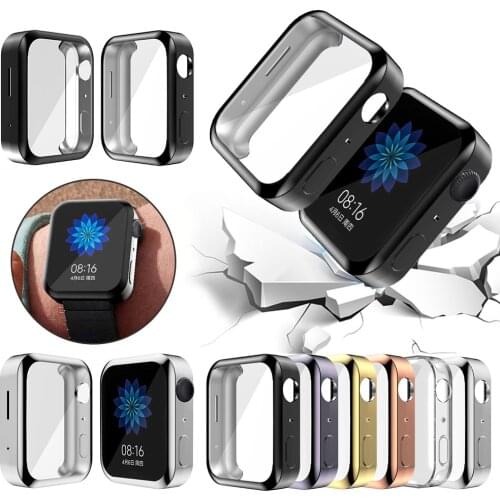 Soft TPU Screen Protector Case for Mi Smart Band Cases Anti-Scratch Bumper Protective Cover for Xiaomi Mi Watch Shockproof Shell