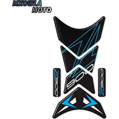 For Z900 Motorcycle Fuel Tank Pad Carbon Fiber Non-Slip Decorative Decal Sticker