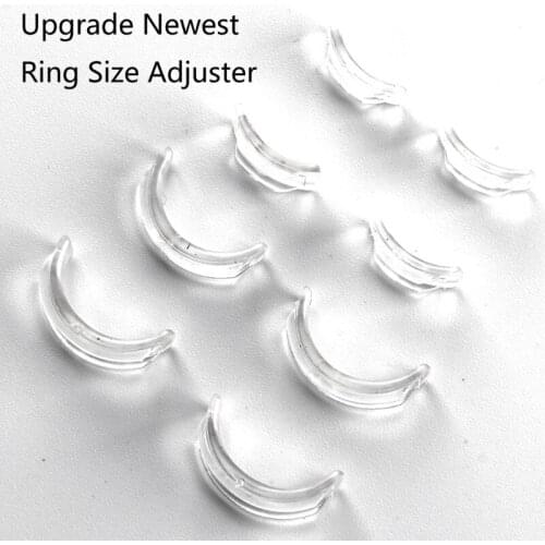 8Pcs Invisible Clear Ring Size Adjuster for Loose Rings Ring Adjuster Ring Sizer Reducer Fit Any Rings Adjustable Tools