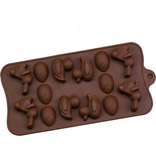 New 3D Easter Rabbit Eggs Mold Bunny DIY Baking Candy Chocolate Silicone Mold Cake Fondant Decoration Baking Kitchen Accessories