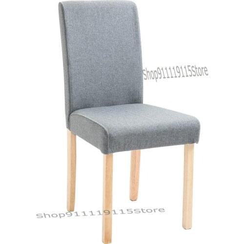 Solid Wood Dining Chair Modern Simple Nordic Family Restaurant Back Chair Hotel Coffee Shop Cloth Leisure Stool