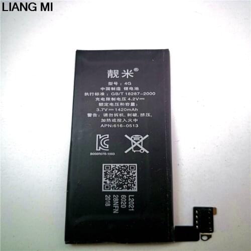 Original Mobile Phone Battery For Apple iPhone 4 4G Real Capacity 1420mAh Li-ion Internal Battery with Tools and holder