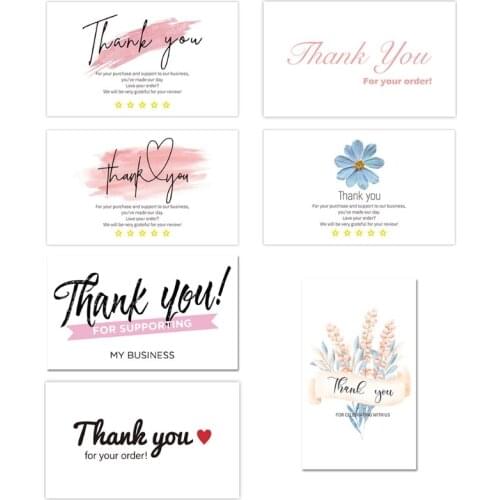 30pcs Thank You Card Thank You for Your Order Card Thanks Greeting Cards Appreciation Card for Small Business