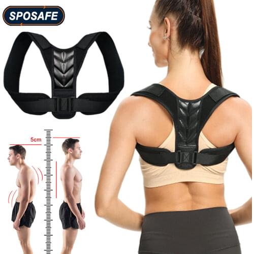 Adjustable Back Posture Corrector Body Shape Clavicle Spine Back Support Belt Posture Correction for Men Women Humpback