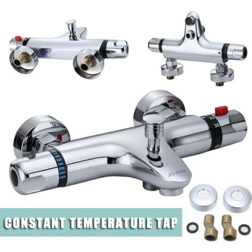 Bathroom Mixer Tap Wall-mounted Valve Shower Bathtub Thermostatic Mixing Valve Faucet Cartridges