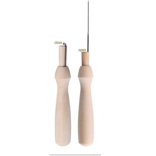 1Pcs Felting Needles Wool Pocked Tools Wooden Handle With A Needle Felt Needle Felting Tool Felt Diy Package Craft Supplies