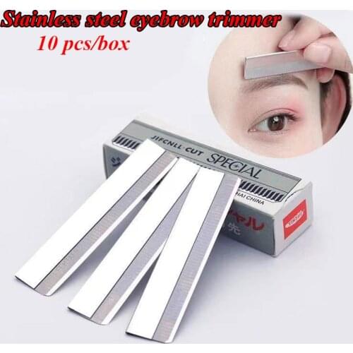 10pcs Eyebrow Trimmer Makeup Knife Finishing Sharp Razor Multifunctional Eyebrow Trimmer Eyebrow Scraper Makeup Tool Hot
