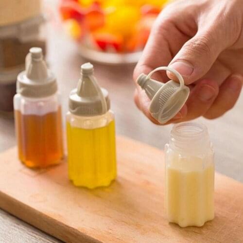 12PCS Mini Squeeze Squirt Condiment Bottles Spices Storage Containers Box Spice Jar Ketchup Olive Oil Bottles