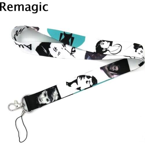 20pcs Audrey Hepburn vintage 90s kids couple funny Neck Strap Lanyards ID badge card holder keychain Mobile Phone Strap Gifts