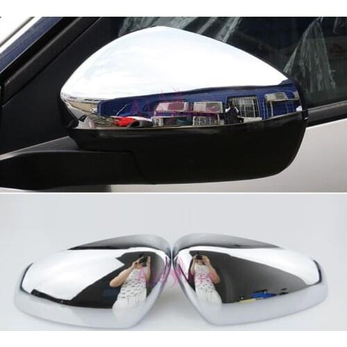 Accessories For Peugeot 5008 3008 2017 2018 Rearview Mirror Cover Side Wing Cap Shell Case Moulding Trims Chrome Car Styling