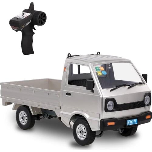 WPL D12 2.4Ghz 1/10 RC Car With Super Bright LED Headlights RC Toy RTR Car Gift for Adults Kids Boys Middle Engine Rear Drive