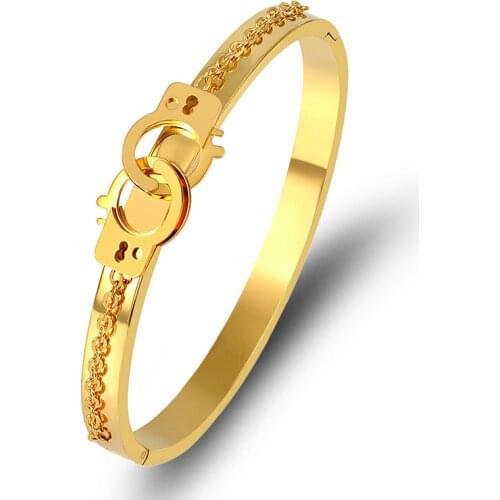 2021 Hand Cuffs Bracelets Bangles For Women Men Unisex Stainless Steel Chain Design Bangles Female Designer Hip Hop Rock Jewelry