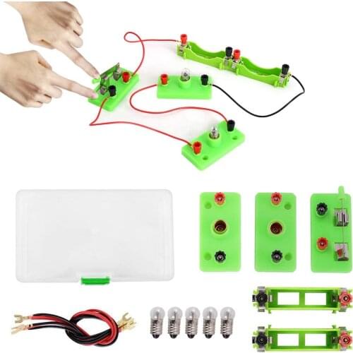 Kids Basic Circuit Electricity Learning Kit Physics Educational Toys For Children STEM Experiment Teaching Hands-on Ability Toy