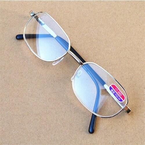 Women Men Reading Glasses Presbyopic Eyeglasses Metal Frame Reader Glass Diopter 100 150 200 250 300 350 400 092